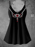 Women's Gothic Skull Art Design Two-Piece Sets