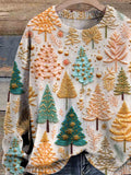 Christmas Tree  Art Print Knit Pullover Sweater