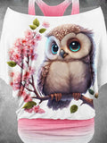 Women's Owl FlowerTwo Piece Suit Top