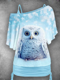 Women's  Owl Two Piece Suit Top