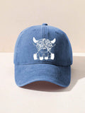 Highland Cow Cute Casual Print Hats