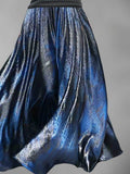 Women's Black and Blue Art Maxi Dress