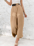 Women’s Solid Color Loose Elegant Casual Simple Pants