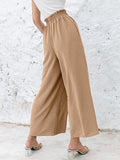 Women’s Solid Color Loose Elegant Casual Simple Pants