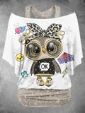 Women's Owl Two Piece Suit Top