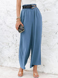 Women’s Solid Color Loose Elegant Casual Simple Pants