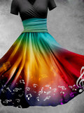 Rainbow Note Dress