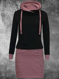 Women’s Casual Sweatshirt Dress Pink / S