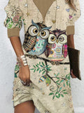 Women's Owl Maxi Dress