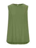 Women’s Solid Color Loose Elegant Casual Sleeveless Tank Top