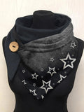 Star Casual Print Scarf Colorful / Adultsize