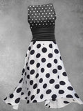 Women's Summer Polka Dot Art Design Maxi Dress