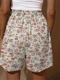 Women’s Vintage Cute Little Flower Floral Print Casual Palazzo Pants