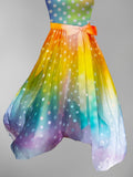 Women's Polka Dot Rainbow Dress