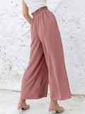 Women’s Solid Color Loose Elegant Casual Simple Pants