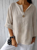 Women’s Casual Cotton Linen Shirt