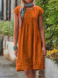 Women’s Summer Mid-Length Dress Orange / S