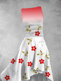 Women's Floral Art Print Art Dress