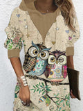 Women's Owl Maxi Dress