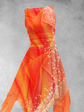 Women's Light Effect Art Maxi Dress