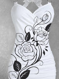 Women's  Language Of Flowers Lace Dress Casual Tank Top