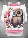 Women's Owl FlowerTwo Piece Suit Top