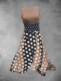 Women's Summer Polka Dot Art Design Maxi Dress