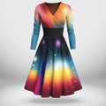 Women's Gradient Art Dress Maxi Dress