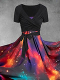 Women's Galaxy Art Two Piece Dress