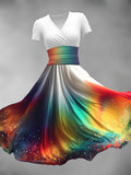 Women's Gradient Art Dress Maxi Dress