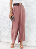 Women’s Solid Color Loose Elegant Casual Simple Pants