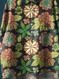 Women’s Vintage Floral Art Print Casual Cotton And Linen Shirt