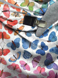 Gradient Butterfly Print Triangle Scarf Autumn/Winter Warmth