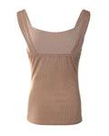 Square Neck Backless Knit Basic Tank Top