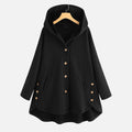 Women Vintage Solid Long Sleeve Hoodie Sweater Coat - Buy2 Free Shipping