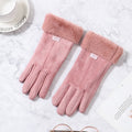 Ladies Suede Classic Plus Velvet Gloves