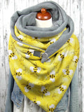 Women Casual Animal Autumn Printing Windproof Best Sell Polyester Cotton Scarf Regular Scarf