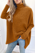 Casual Patchwork Basic Turtleneck Sweaters(14 Colors)