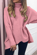 Casual Patchwork Basic Turtleneck Sweaters(14 Colors)