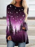 Christmas Tree & Star Graphic Top