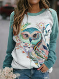 Women's Owl Printed Sweater