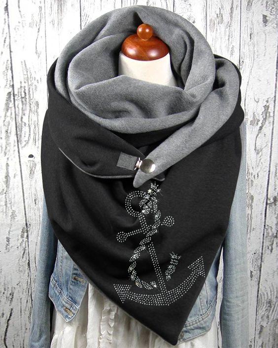 Anchor casual scarf