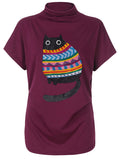 Women's Casual Cat In Clothes Print T-Shirt