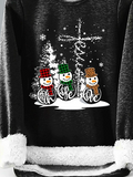 Weit Weihnachtsschneemann Lässig Sweatshirts