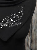 Windproof Warm Music Symbol Scarf Autumn Winter Triangle Scarf