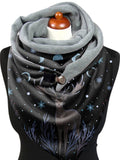 Casual Elk Pattern Triangle Scarf Windproof/Warm