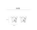 Elegant Silver Butterfly Earrings