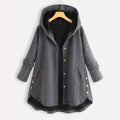 Women Vintage Solid Long Sleeve Hoodie Sweater Coat - Buy2 Free Shipping