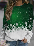 Christmas Crew Neck Casual Loosen Sweatshirts