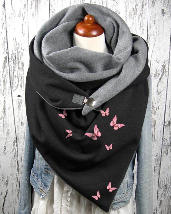 Print Casual Warm Scarf